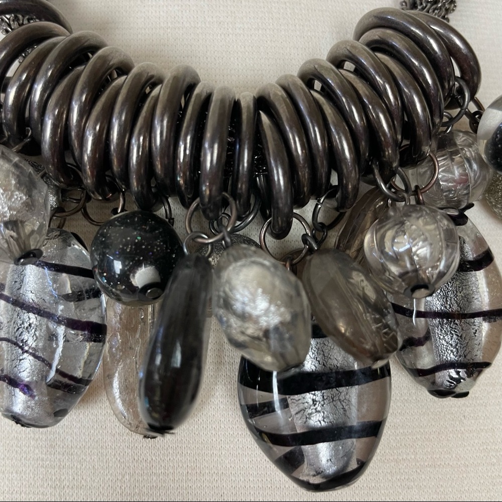 Ny Collection Multi-Layer Black Silver Pewter Sto… - image 2